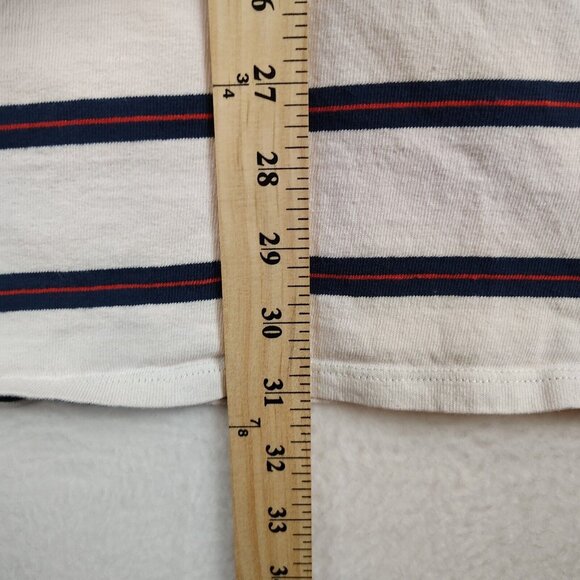 Madewell Tomboy Pocket Tee Dress in Stripe Organic Cotton Sz X Small - Picture 9 of 11